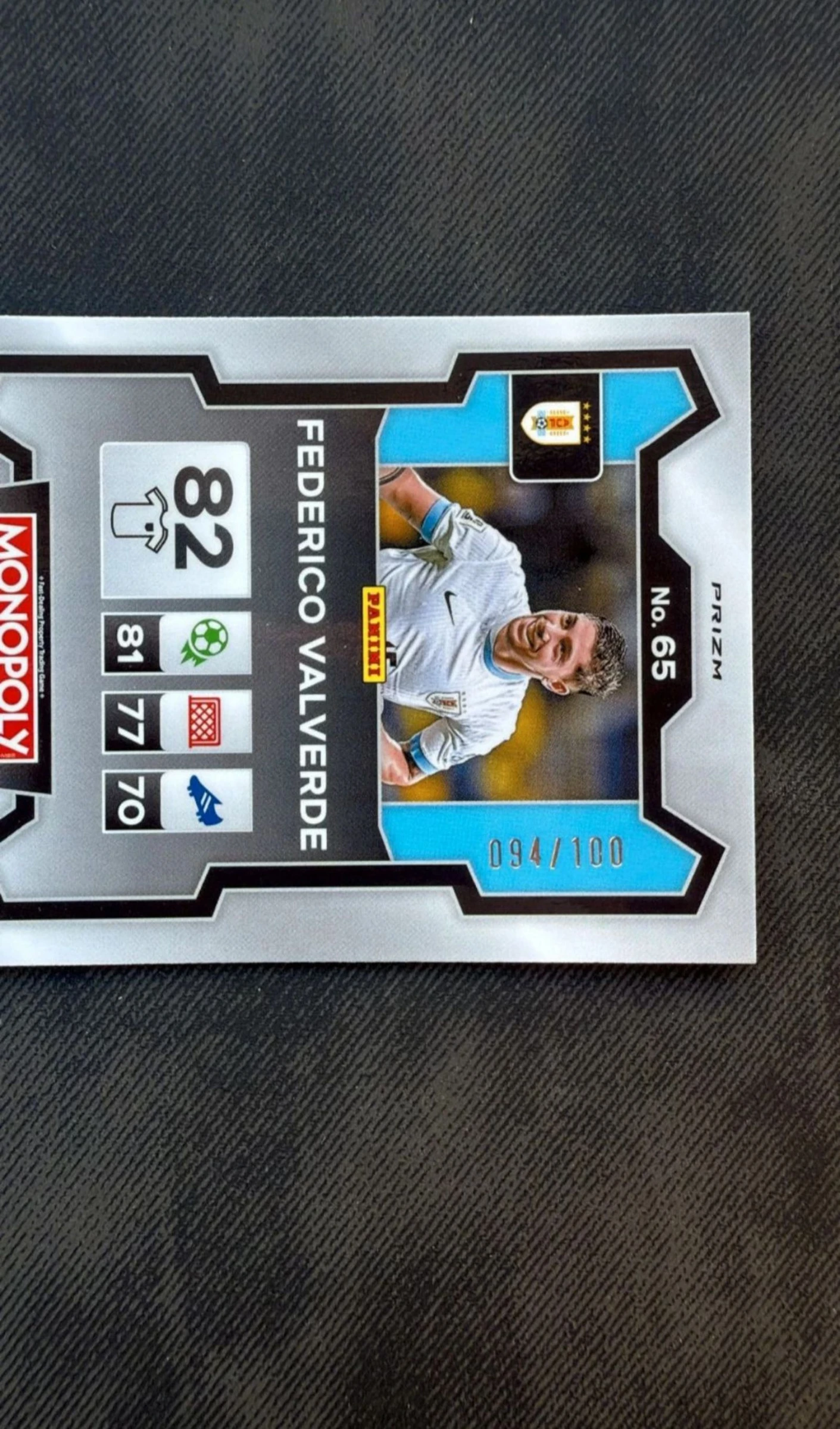 Fede Valverde 094/100 Panini prizm Monopoly – photo 3